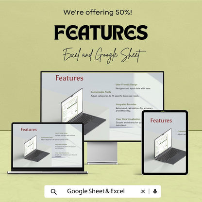 Self Employed Invoice Template | Freelance Billing Sheet | Google Sheets and Excel | Printable & Editable | Instant Download