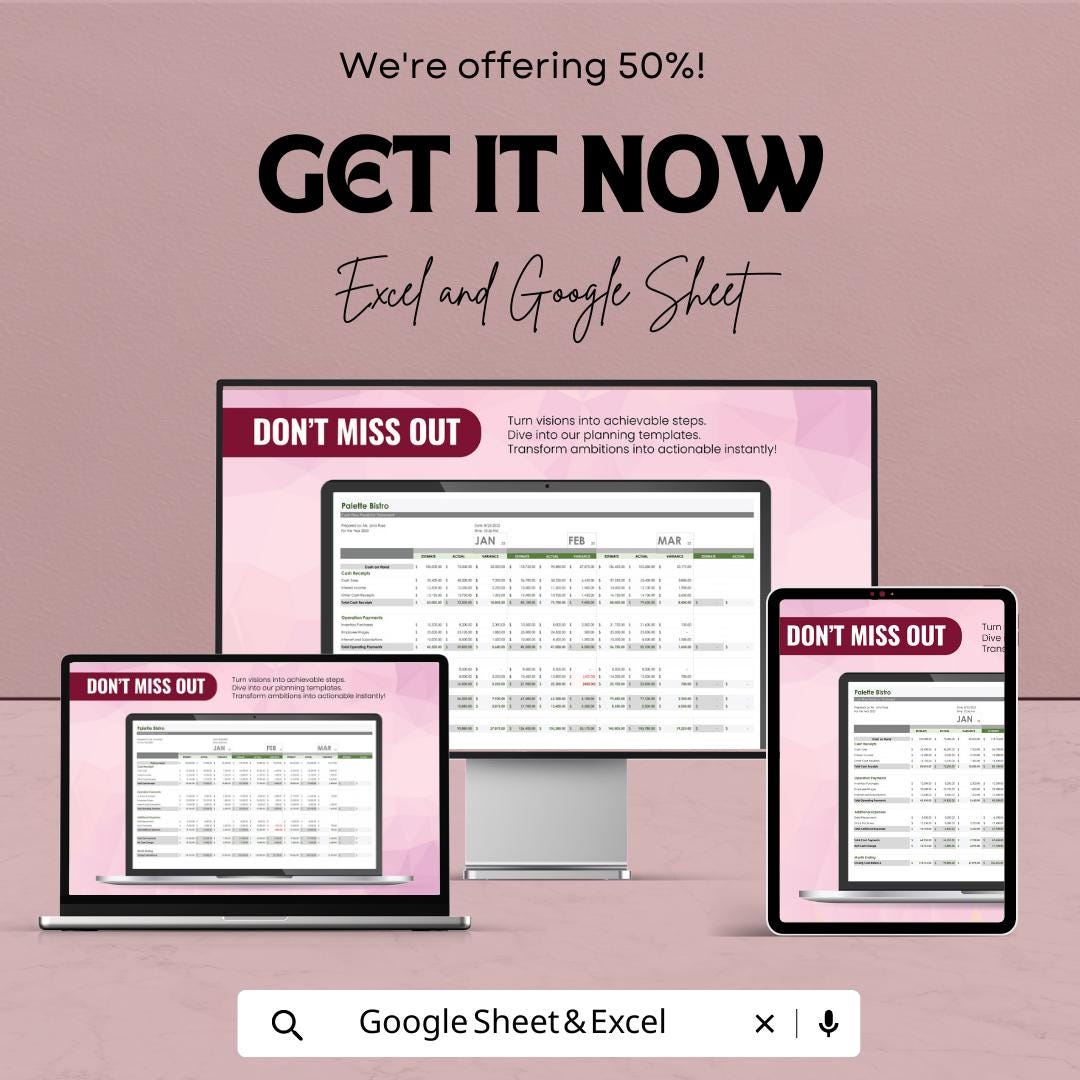 Cash Flow Predictor Template | Google Sheets Excel Cash Flow Spreadsheet | Business Finance Planner | Cash Flow Forecast | Digital Download