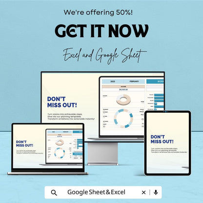 Budget Dashboard Template | Monthly Budget Planner Spreadsheet | Income and Expense Tracker | Financial Dashboard