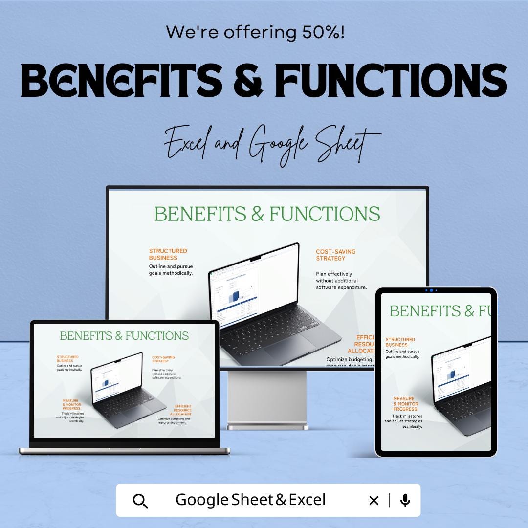 Monthly Household Budget Spreadsheet | Google Sheets & Excel Template | Income Expense Tracker | Personal Finance Planner