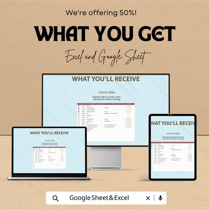 Monthly Budget Worksheet Template | Monthly Budget Worksheet | Excel and Google Sheets Budget Planner | Personal & Business Budget Tool