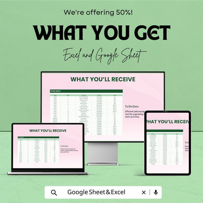 To Do Checklist Sheet for Excel and Google Sheets | Task Management Template | Track Progress, Deadlines, & Productivity | Customizable