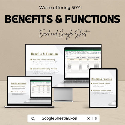Candidate Evaluation Scorecard HR Template | Interview Scorecard Spreadsheet | Hiring Candidate Rating Sheet |  Template