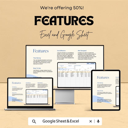 Office Expense Tracker Template Excel | Business Expense Spreadsheet | Expense Report Tracker | Office Budget Planner