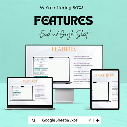 Freelance Consultant Invoice Sheet - Excel and Google Sheet Template | Professional Billing & Invoice Tracker | 50% Off