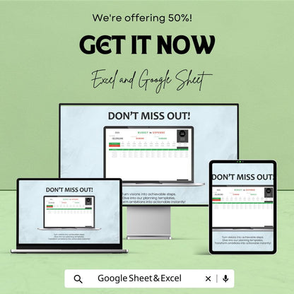 Startup Budget and Expense Tracker Template | Excel & Google Sheets | Small Business Finance Planner | Budget vs Expense Spreadsheet