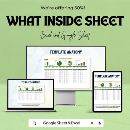 Financial Budget and Cost Comparison Sheet | Income vs Expense Tracker | Excel and Google Sheet Template | Digital Download