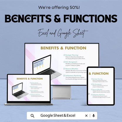 Business Financial Projection Template | Financial Forecast Spreadsheet | Business Plan Financial Model | Excel & Google Sheets |