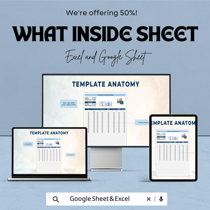 Investment Calculator Template | Compound Interest Spreadsheet | ROI & Savings Planner | Investment Tracker | Wealth Planner Tool