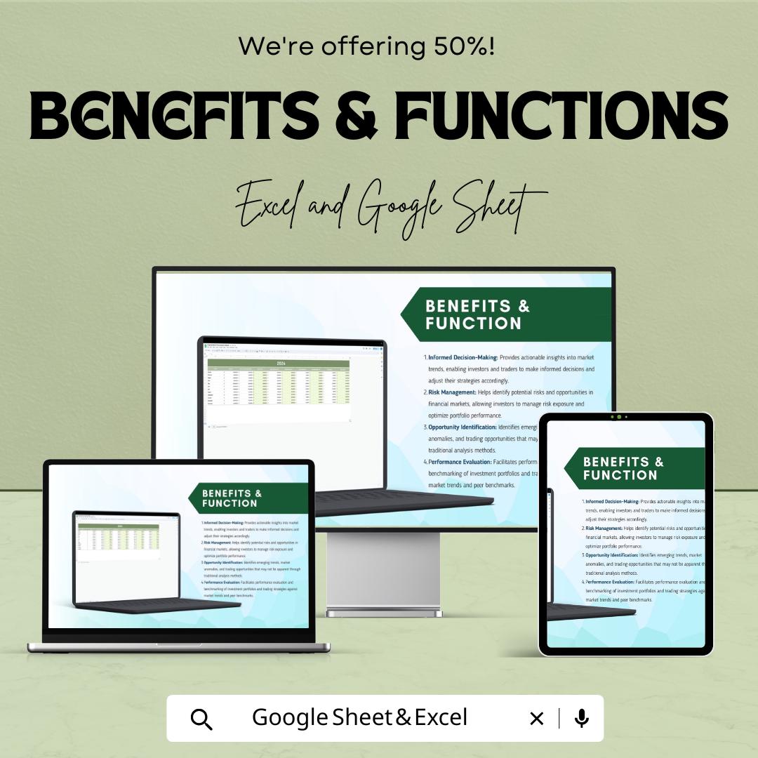 Financial Market Trend Analysis Sheet | Excel & Google Sheets | Market Data Tracker | Investment Strategy Tool | Financial Analysis Template