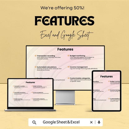 Blank Bookkeeping Spreadsheet Template | Google Sheets & Excel | Income Expense Tracker | Business Finance Log | Editable Accounting Sheet