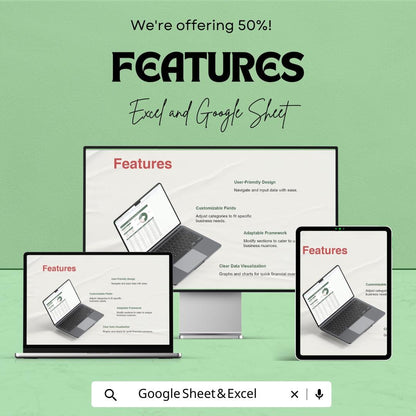 Small Business Spreadsheet Template | Business Finance Tracker | Profit and Expense Log | Small Biz Budget Sheet
