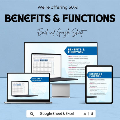 Financial Data Consolidation Sheet | Excel and Google Sheet Template | Budget Tracking, Financial Reporting & Data Analysis