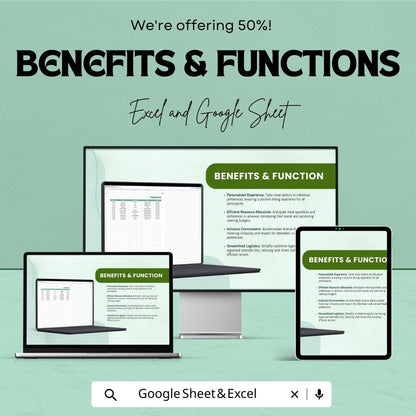 Lunch Sign-in Sheet - Excel & Google Sheet - Track Attendance with Ease - Employee Sign-in Template for Workplace, Office, and Events