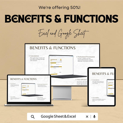 Construction Bid Template | Contractor Bid Form | Project Estimate Sheet | Construction Proposal Template | Excel Google Sheets Template