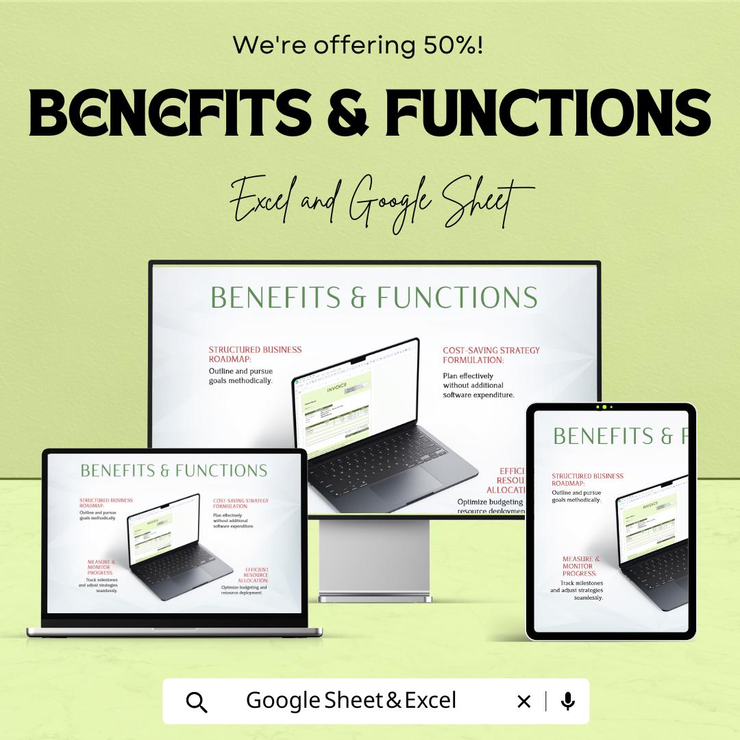 Invoice Sheet for Cleaning Service | Excel & Google Sheets Template | Easy Billing for Cleaners