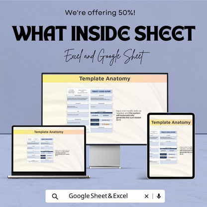 Project Status Report Template | Project Tracking Spreadsheet | Weekly Status Report | Project Management Template | Excel & Google Sheets |