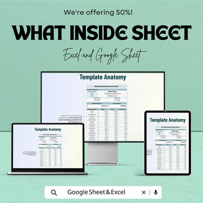 Monthly Cash Flow Forecast Template | Business Budget Planner | Financial Projection Spreadsheet | Cash Flow Management Tracker |