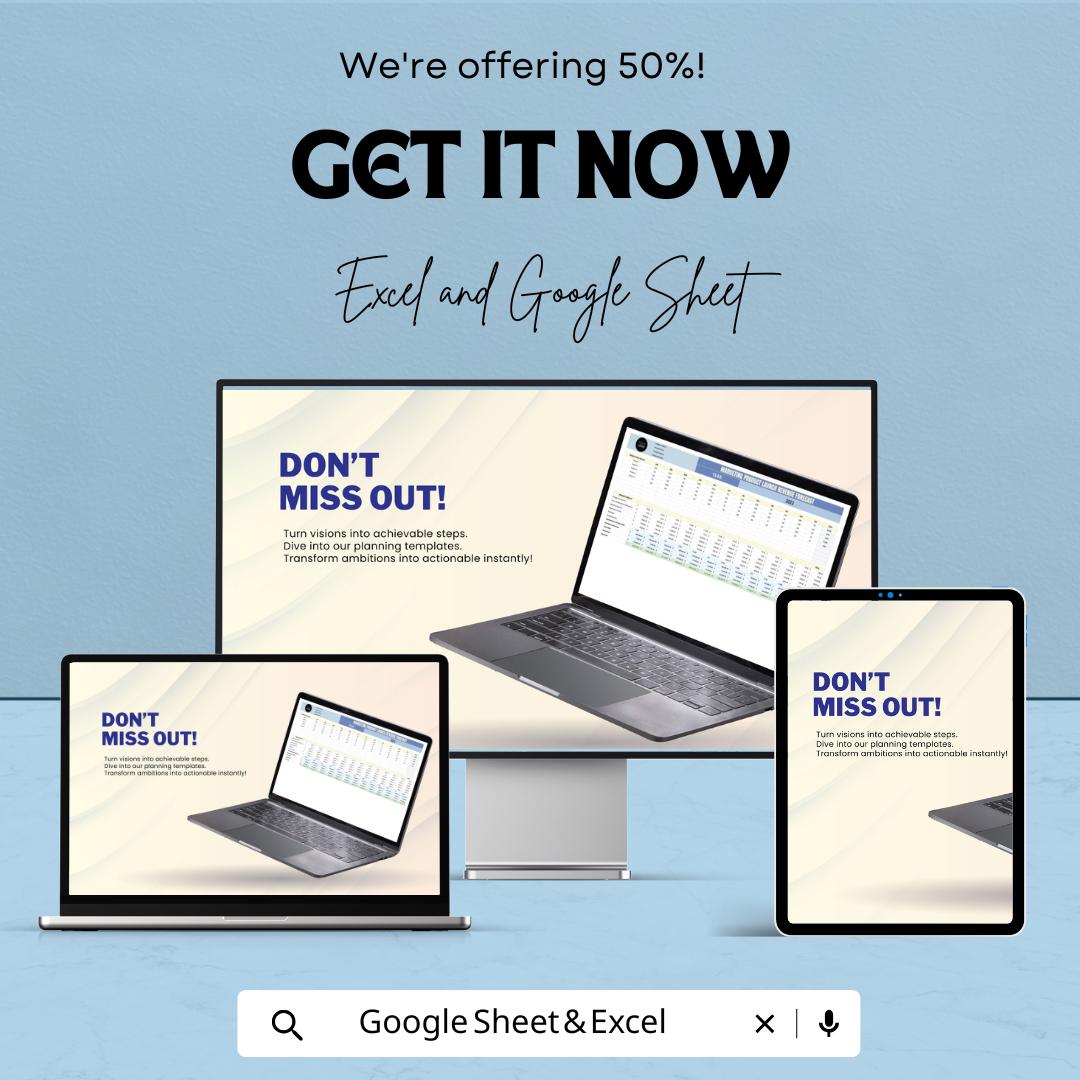 Marketing Product Launch Revenue Forecast Template | Excel and Google Sheet | Plan & Forecast Product Launches | Sales Forecasting Tool |