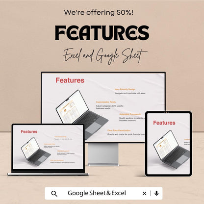 Expense Sheet for Google Sheets - Track Your Spending & Budgeting - Easy-to-Use Finance Tracker - Customizable Invoice and Expense Manager