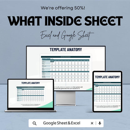 Balance Sheet & Income Statement Template | Excel and Google Sheets | Financial Statement Template | Business Accounting Spreadsheet