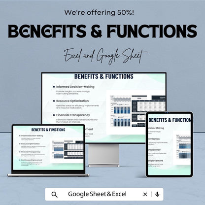Financial Cost Reduction Impact Analysis Template | Cost Reduction Spreadsheet | Expense Impact Analysis