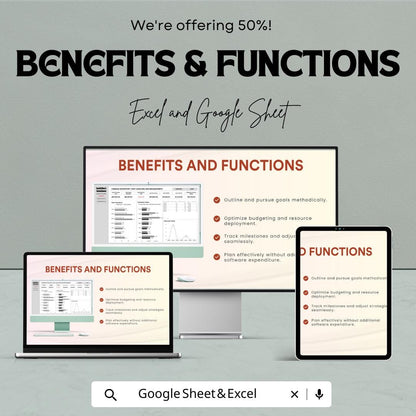 Finance Inventory Cost Analysis and Management Sheet | Excel & Google Sheets Template for Expense Tracking | Inventory Cost Budgeting