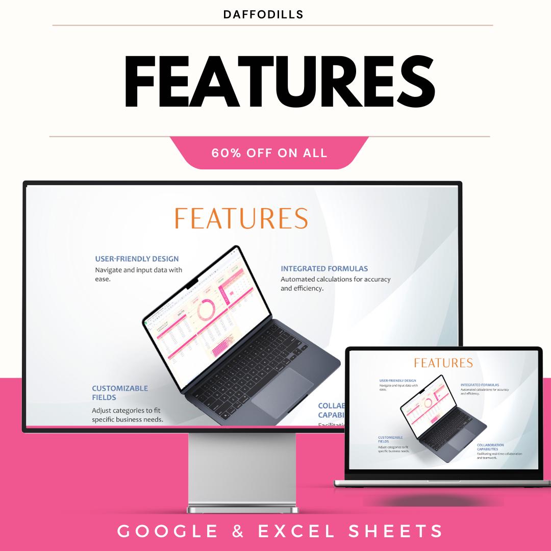 Cashflow Forecast Budget Template, Cash Flow Planning Sheet, Monthly Budget Dashboard, Financial Forecast Tool, Google Sheets Excel