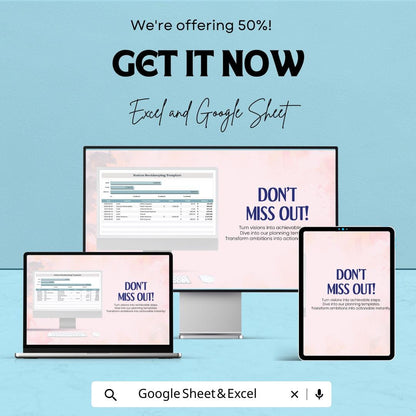 Notion Bookkeeping Sheet | Excel and Google Sheets Template | Business Finance Tracker | Debit Credit Ledger | Instant Download