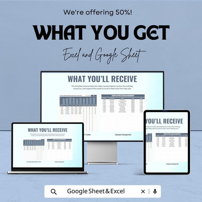 Sales Onboarding Checklist Tracker Template | Excel & Google Sheets | New Hire Sales Training Tracker | Employee Onboarding Dashboard