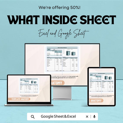 Simple Cashflow Forecast Template | Excel & Google Sheets | Cash Flow Tracker | Small Business Budget Planner