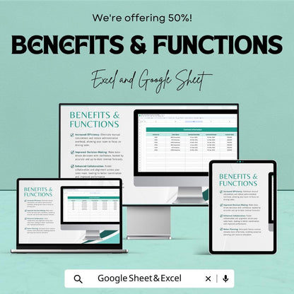 Sales Contract Revenue Forecast Tool Template | Revenue Forecast Google Sheets | Contract Tracking Spreadsheet | Sales Projection Template |