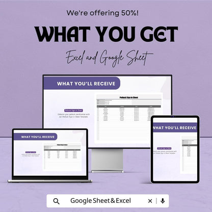 Potluck Sign In Sheet Template for Excel AND Google Sheets | Editable Food List Tracker | Event Signup & Meal Planner