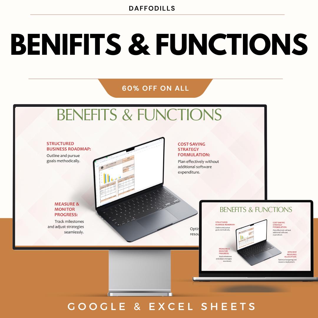 Company Annual Budget Template, Annual Business Budget Spreadsheet, Yearly Financial Planner, Expense Tracking Tool, Google Sheets Excel