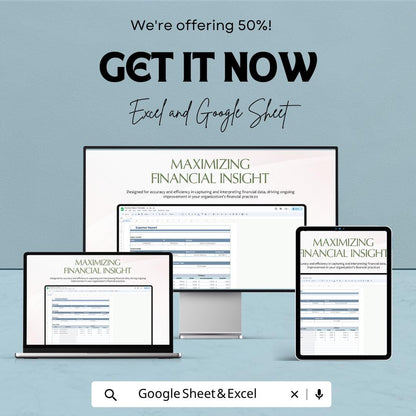 Expense Report Template | Business Expense Spreadsheet | Expense Tracker Template | Excel & Google Sheets | Budget Management Sheet |