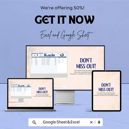Media Buying Plan Template | Media Budget Tracker | Campaign Planning Spreadsheet | Marketing Strategy Sheet