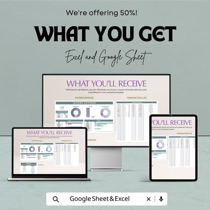 Income Expense Tracker Spreadsheet, Budget Template, Monthly Finance Planner, Cash Flow Tracker,  Small Business Finance