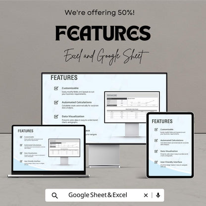 Sales Product-Wise Tracker Template | Excel & Google Sheet Sales Tracker | Product Sales Log | Inventory and Profit Tracker | Business Sales