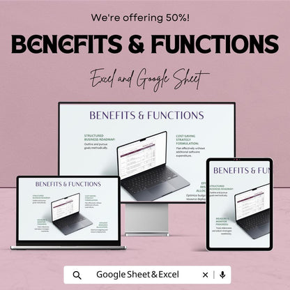 Financial Ledger Sheet | Excel & Google Sheets | Expense Tracker | Accounting Spreadsheet | Business Bookkeeping Template