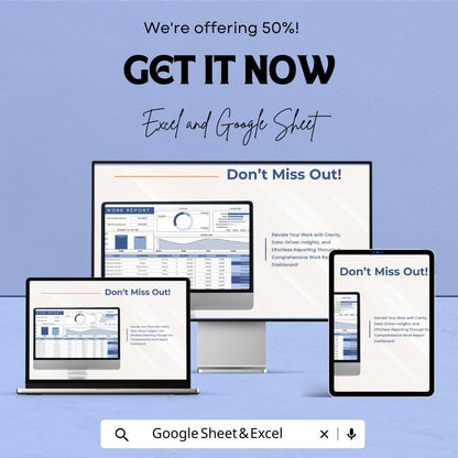 Work Report Template | Project Progress Tracker | Task Management Dashboard | Business Report Sheet | Employee Performance Tracker