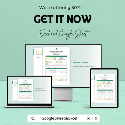 Freelance Service Invoice Template | Editable Business Invoice | Freelancer Billing Sheet | Printable Invoice Tracker