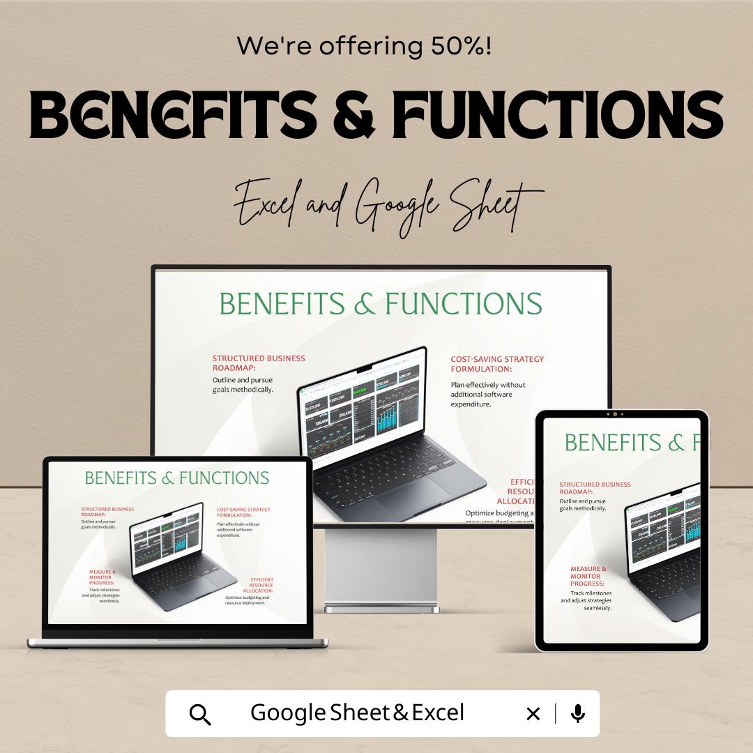 Sales Monthly Dashboard | Excel & Google Sheets | Track Revenue, Expenses, Profit | Business Finance Tracker | KPI Spreadsheet