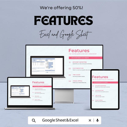 Daily Work Report Template | Excel and Google Sheets | Employee Task Log | Work Activity Report | Productivity Tracker Sheet