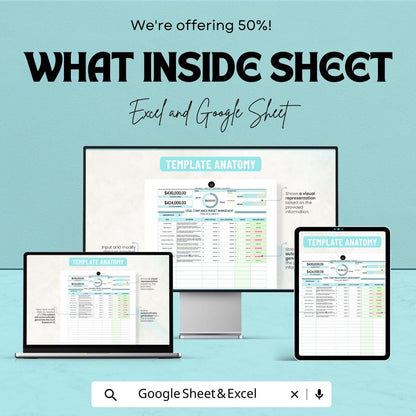 Health & Safety Legal Compliance Budget Management Sheet - Excel and Google Sheets Template for Compliance Tracking and Budget Management