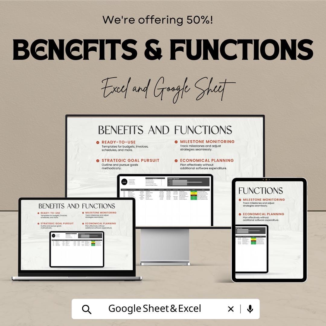 Corporate Contract Tracker Template, Legal Contract Management System, Law Office Contract Organizer, Excel & Google Sheets Contract Tool