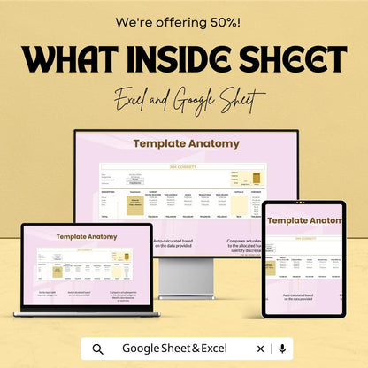 Corporate Travel Budget Template | Excel & Google Sheets Business Expense Tracker | Company Travel Budget Planner | Editable Spreadsheet