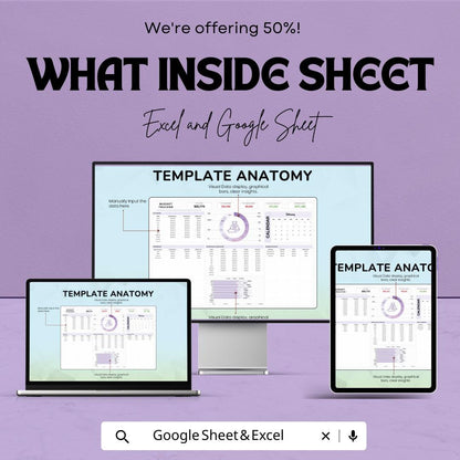 Budget Tracker Sheet | Personal Finance Management Template | Excel & Google Sheet | Budget Planner | Expense Tracker | Money Management