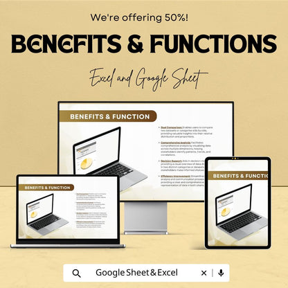 Double Pie Chart Template | Business Data Visualization Dashboard | Comparison Chart Template | Instant Download
