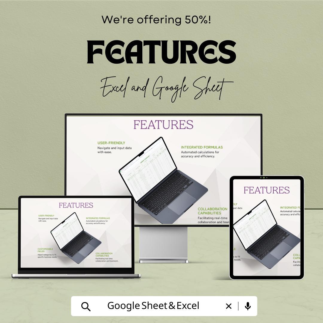 Jewelry Inventory Template | Excel & Google Sheets Jewelry Stock Tracker | Boutique Inventory Spreadsheet | Jewelry Business Inventory Log