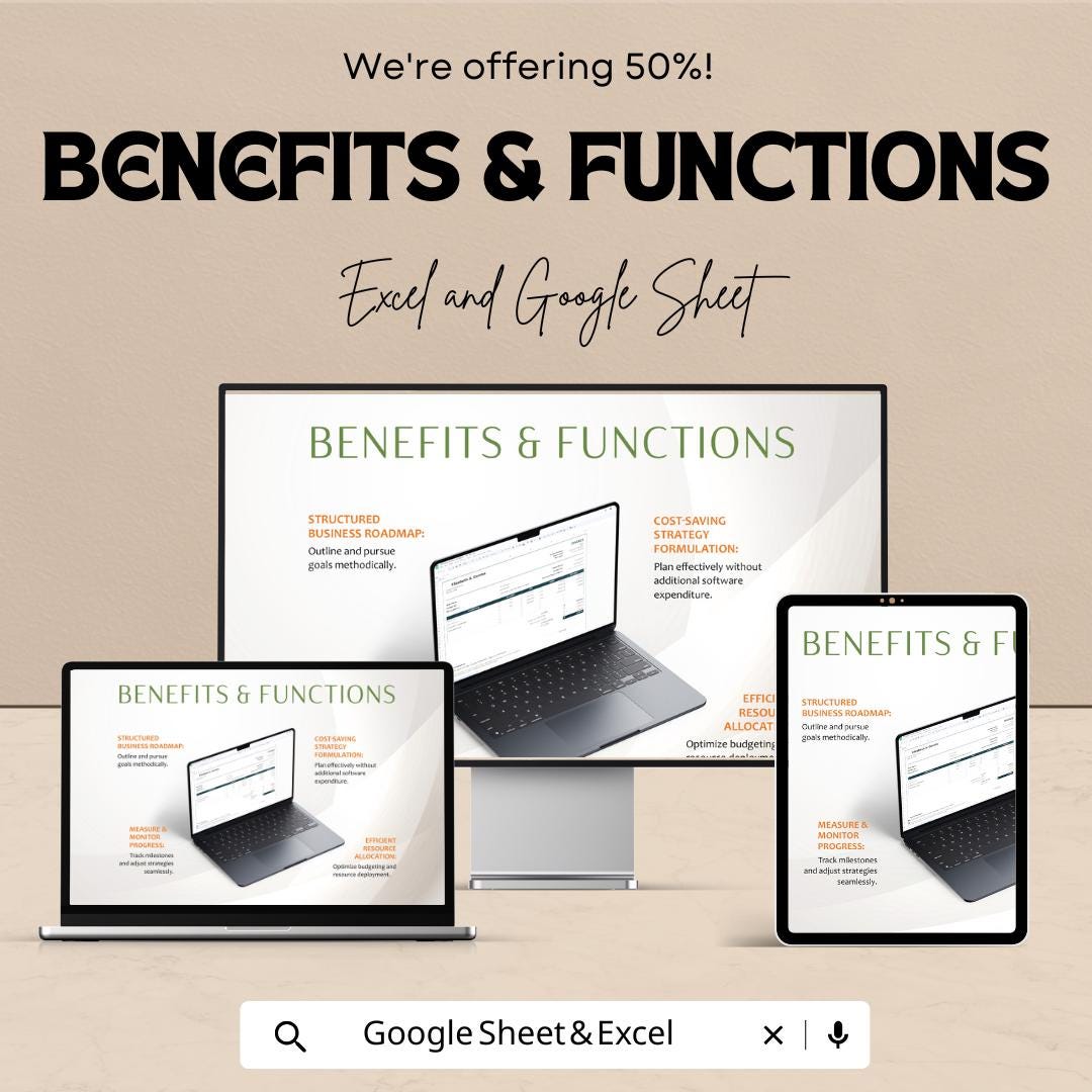 Printable Invoice Sheet - Excel & Google Sheets Template | Easy-to-Use Invoice Tracker | 50% Off